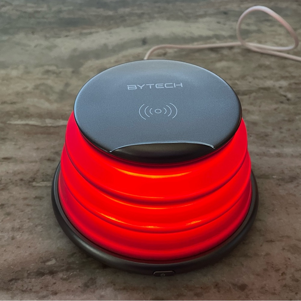 Bytech Pop Up Wireless Charging Pad with Color Changing Lights - Picture 5 of 12